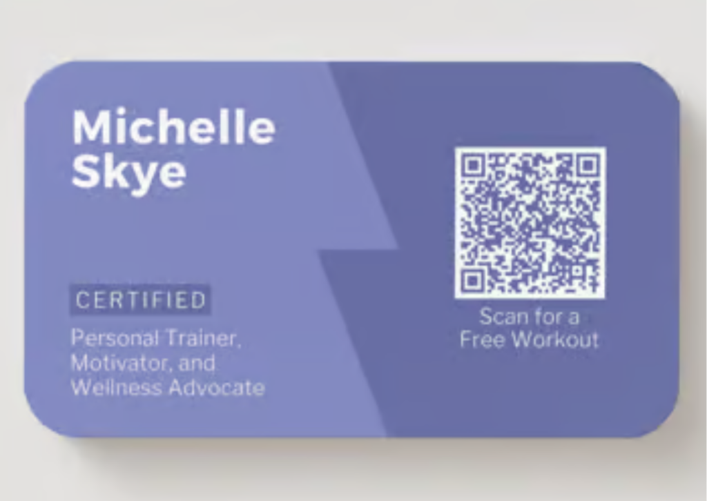 qr code on business card