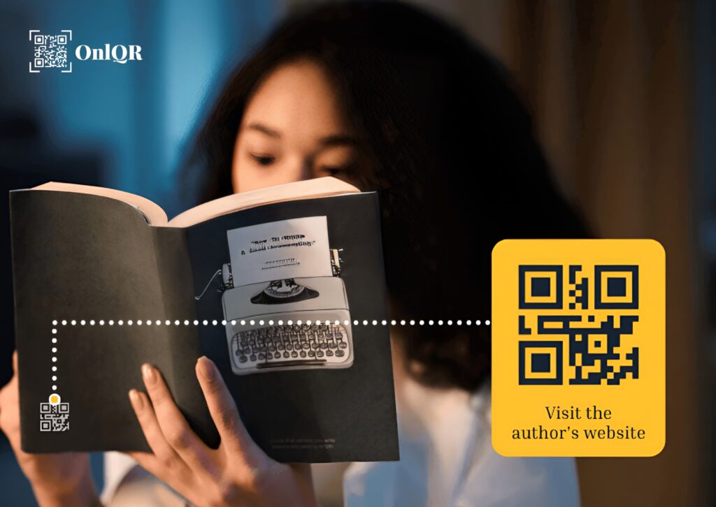 QR Code on Book