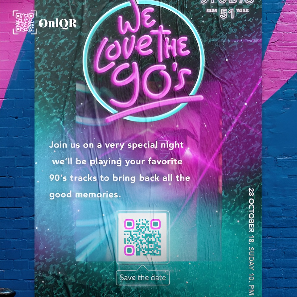 QR Code on Poster